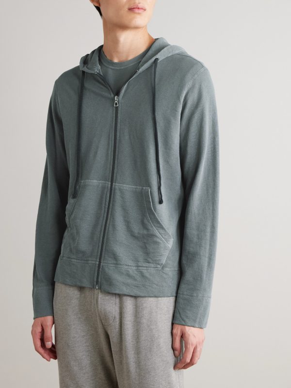 Loopback Supima Cotton-Jersey Zip-Up Hoodie - FR