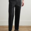 Straight-Leg Logo-Jacquard Cotton-Blend Canvas Drawstring Trousers - FR Straight-Leg Logo-Jacquard Cotton-Blend Canvas Drawstring Trousers - FR