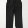 Straight-Leg Logo-Jacquard Cotton-Blend Canvas Drawstring Trousers Straight-Leg Logo-Jacquard Cotton-Blend Canvas Drawstring Trousers
