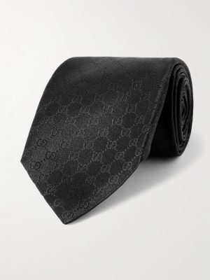 8cm Logo-Jacquard Silk Tie 8cm Logo-Jacquard Silk Tie