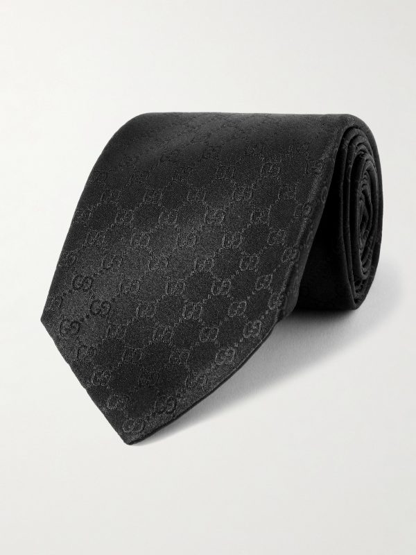 8cm Logo-Jacquard Silk Tie