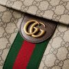 Ophidia Medium Leather-Trimmed Monogrammed Coated-Canvas Backpack - CU Ophidia Medium Leather-Trimmed Monogrammed Coated-Canvas Backpack - CU