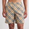 Treston Straight-Leg Mid-Length Checked Swim Shorts - OU