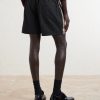 Straight-Leg Striped Jacquard-Trimmed Shell Shorts - BK Straight-Leg Striped Jacquard-Trimmed Shell Shorts - BK