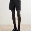 Straight-Leg Striped Jacquard-Trimmed Shell Shorts - FR Straight-Leg Striped Jacquard-Trimmed Shell Shorts - FR
