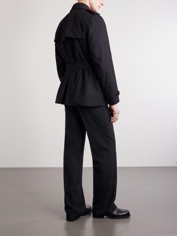 Kensington Cotton-Gabardine Trench Coat - BK