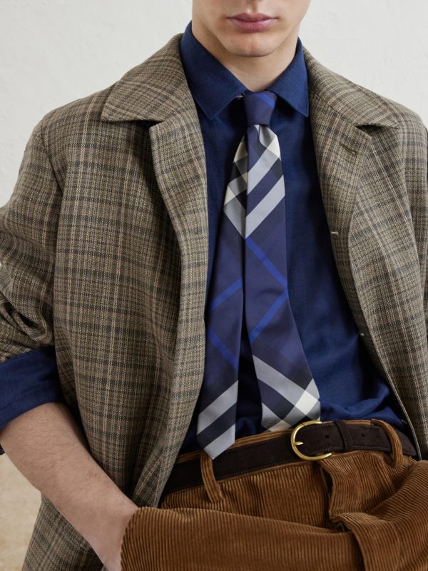 7cm Checked Silk-Twill Tie - E1 7cm Checked Silk-Twill Tie - E1