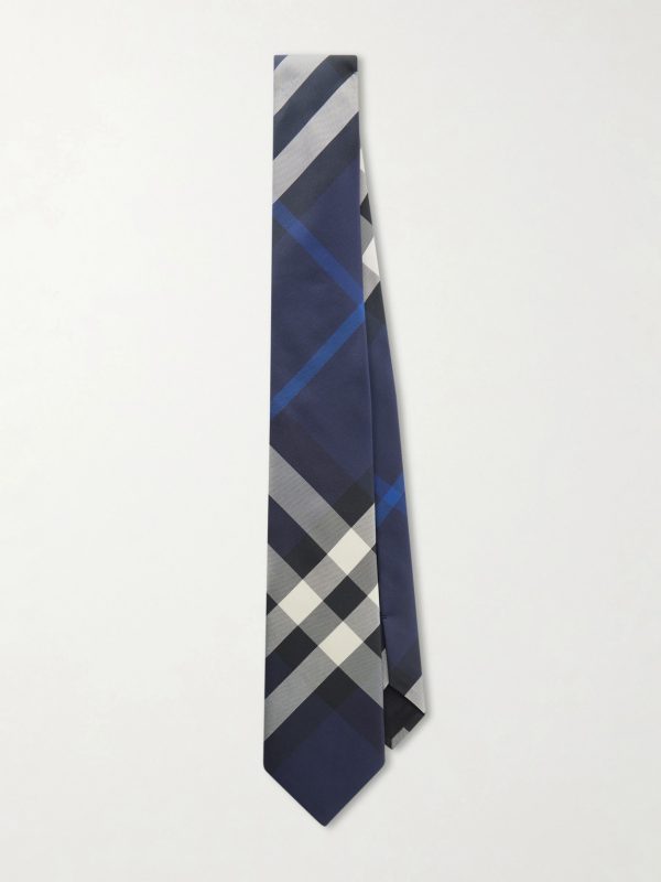 7cm Checked Silk-Twill Tie 7cm Checked Silk-Twill Tie