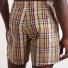 Selkirk Checked Crinkled Swim Shorts - BK Selkirk Checked Crinkled Swim Shorts - BK