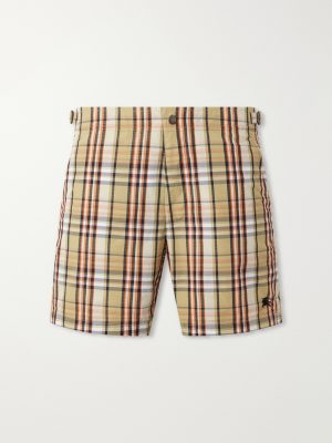 Selkirk Checked Crinkled Swim Shorts Selkirk Checked Crinkled Swim Shorts