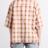 Camp-Collar Checked Cotton Western Shirt - BK Camp-Collar Checked Cotton Western Shirt - BK