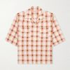 Camp-Collar Checked Cotton Western Shirt Camp-Collar Checked Cotton Western Shirt