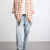 Camp-Collar Checked Cotton Western Shirt - OU Camp-Collar Checked Cotton Western Shirt - OU