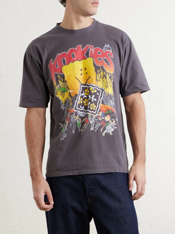 Buster Peckish Bowy Printed Cotton-Jersey T-Shirt - FR Buster Peckish Bowy Printed Cotton-Jersey T-Shirt - FR