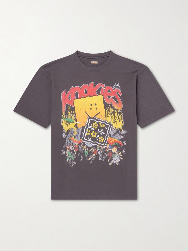 Buster Peckish Bowy Printed Cotton-Jersey T-Shirt Buster Peckish Bowy Printed Cotton-Jersey T-Shirt