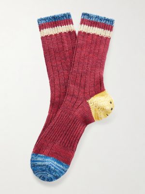 Ivy Rainbowy Happy Heel Cotton and Hemp-Blend Socks Ivy Rainbowy Happy Heel Cotton and Hemp-Blend Socks