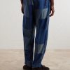 Tugihagi Straight-Leg Patchwork Cotton Drawstring Trousers - BK Tugihagi Straight-Leg Patchwork Cotton Drawstring Trousers - BK