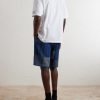 Tugihagi Straight-Leg Belted Patchwork Cotton Shorts - BK Tugihagi Straight-Leg Belted Patchwork Cotton Shorts - BK