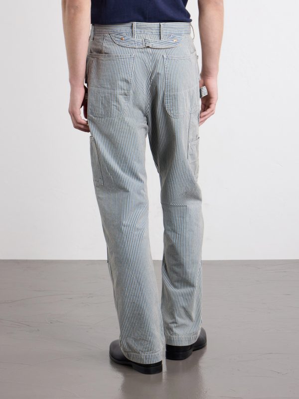 Liberty Hickoree Lumber Straight-Leg Striped Cotton-Canvas Trousers - BK Liberty Hickoree Lumber Straight-Leg Striped Cotton-Canvas Trousers - BK