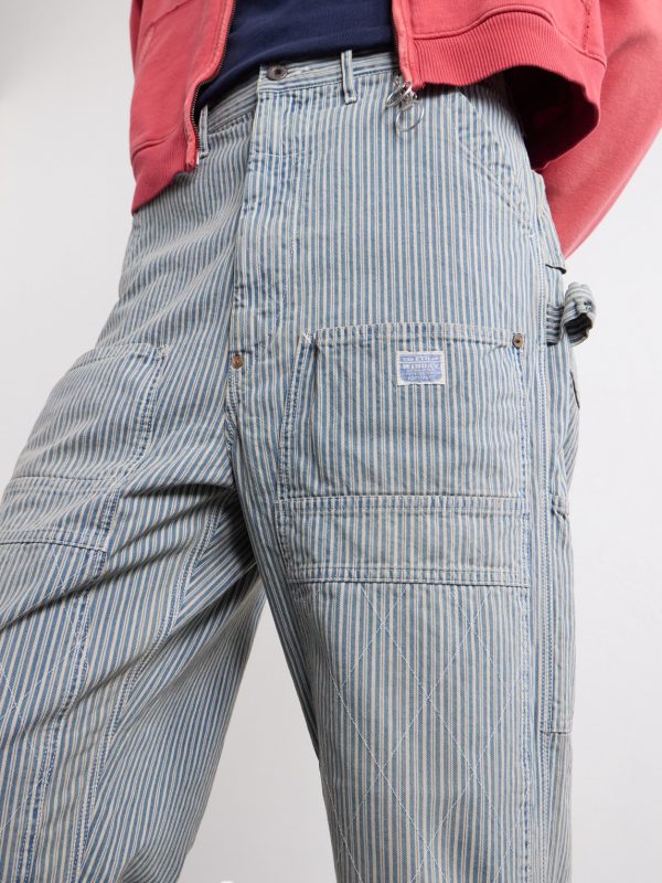 Liberty Hickoree Lumber Straight-Leg Striped Cotton-Canvas Trousers - CU Liberty Hickoree Lumber Straight-Leg Striped Cotton-Canvas Trousers - CU
