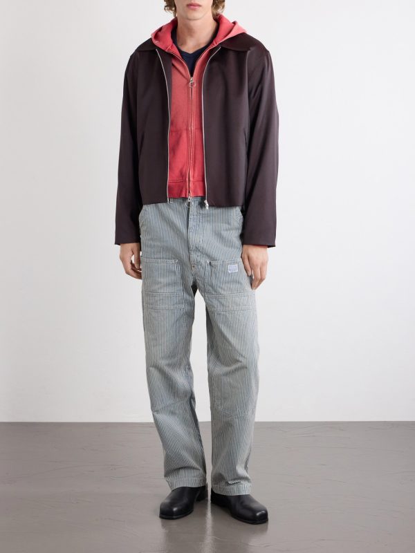 Liberty Hickoree Lumber Straight-Leg Striped Cotton-Canvas Trousers - OU Liberty Hickoree Lumber Straight-Leg Striped Cotton-Canvas Trousers - OU