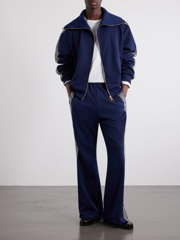 Straight-Leg Striped Jersey Sweatpants - OU Straight-Leg Striped Jersey Sweatpants - OU