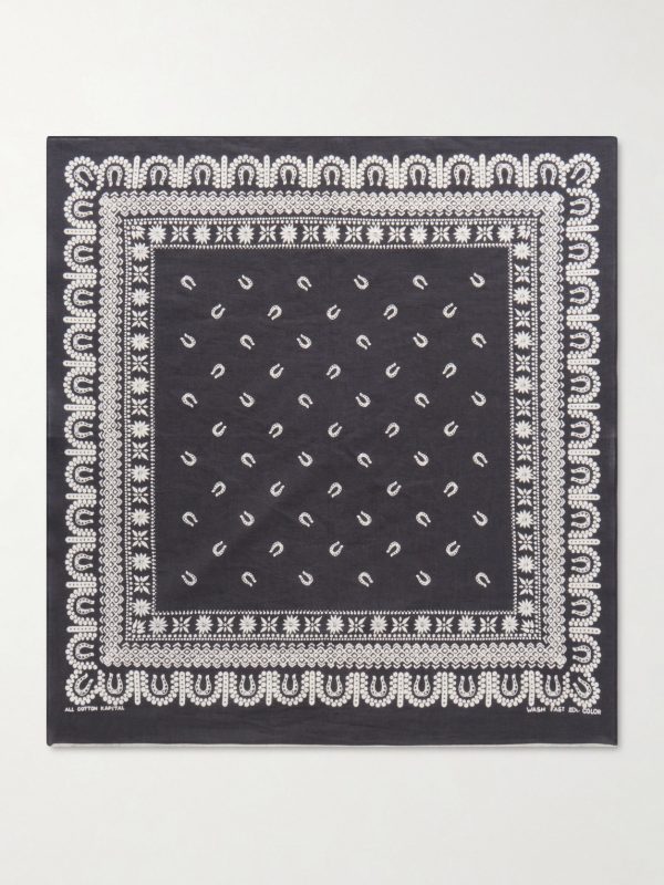 Fastcolor Selvedge Printed Cotton Scarf - E1