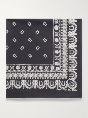 Fastcolor Selvedge Printed Cotton Scarf