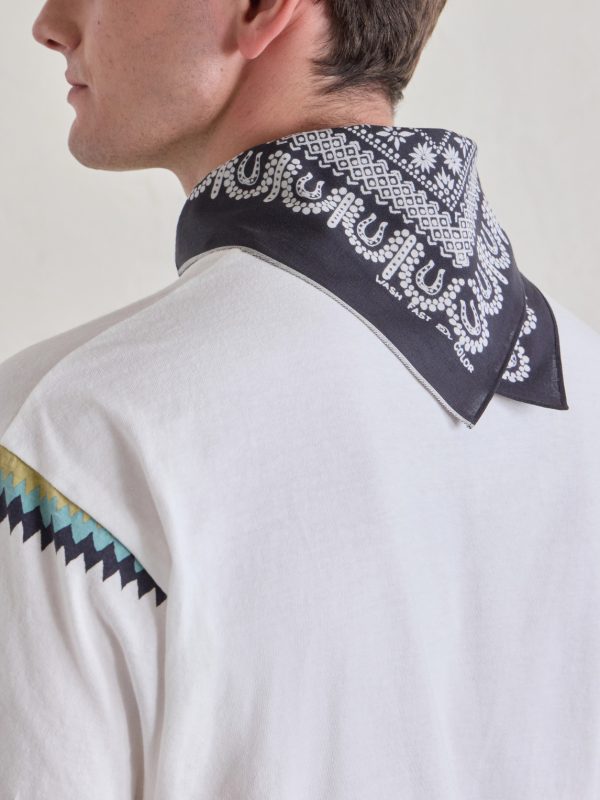 Fastcolor Selvedge Printed Cotton Scarf - OU