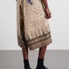Wide-Leg Printed Cotton Shorts - BK Wide-Leg Printed Cotton Shorts - BK