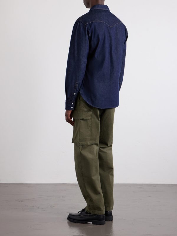 Denim Western Shirt - BK Denim Western Shirt - BK