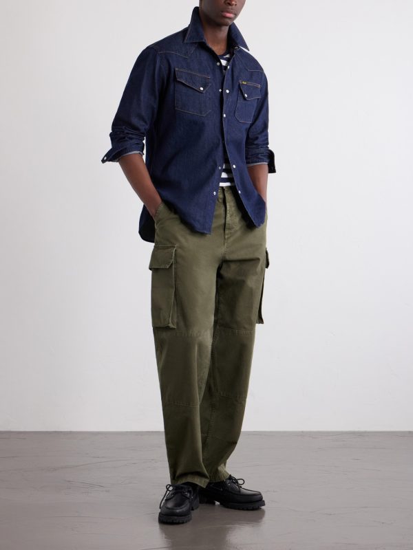 Denim Western Shirt - OU Denim Western Shirt - OU