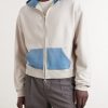 Colour-Block Cotton-Jersey Zip-Up Hoodie - FR