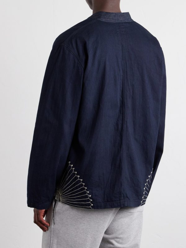 Kakashi Embroidered Cotton-Twill Overshirt - BK Kakashi Embroidered Cotton-Twill Overshirt - BK
