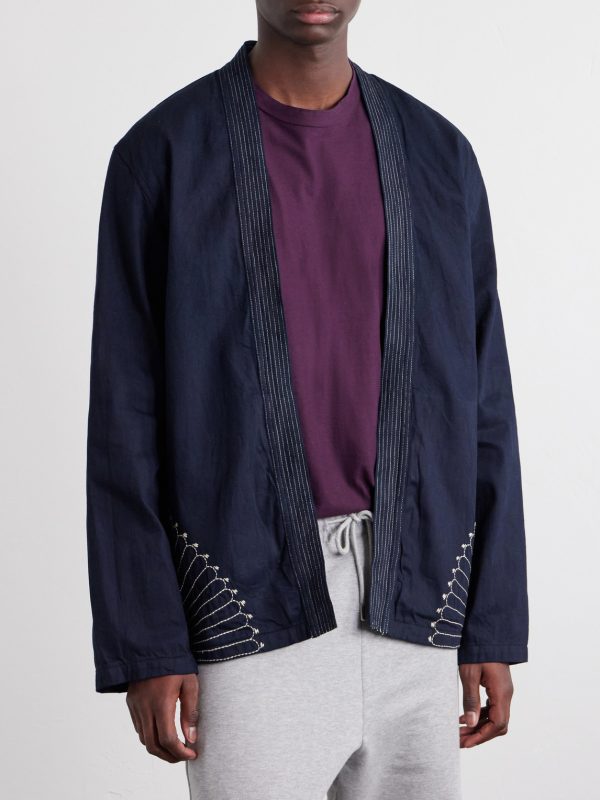 Kakashi Embroidered Cotton-Twill Overshirt - FR Kakashi Embroidered Cotton-Twill Overshirt - FR