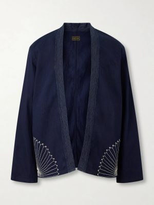 Kakashi Embroidered Cotton-Twill Overshirt Kakashi Embroidered Cotton-Twill Overshirt