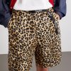 Wide-Leg Belted Leopard-Print Cotton-Twill Shorts - CU Wide-Leg Belted Leopard-Print Cotton-Twill Shorts - CU