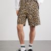 Wide-Leg Belted Leopard-Print Cotton-Twill Shorts - FR Wide-Leg Belted Leopard-Print Cotton-Twill Shorts - FR