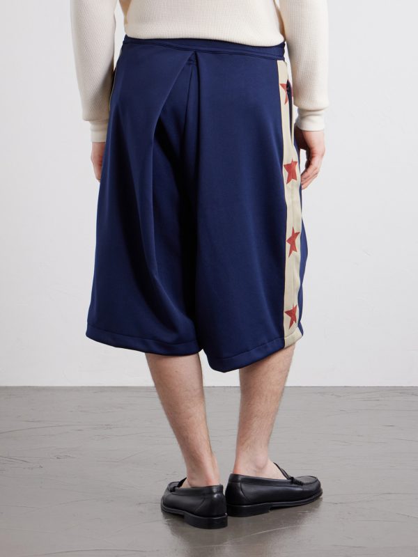 Kome-Kome Straight-Leg Satin-Jersey Shorts - BK Kome-Kome Straight-Leg Satin-Jersey Shorts - BK