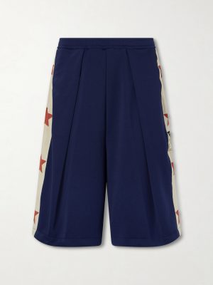 Kome-Kome Straight-Leg Satin-Jersey Shorts