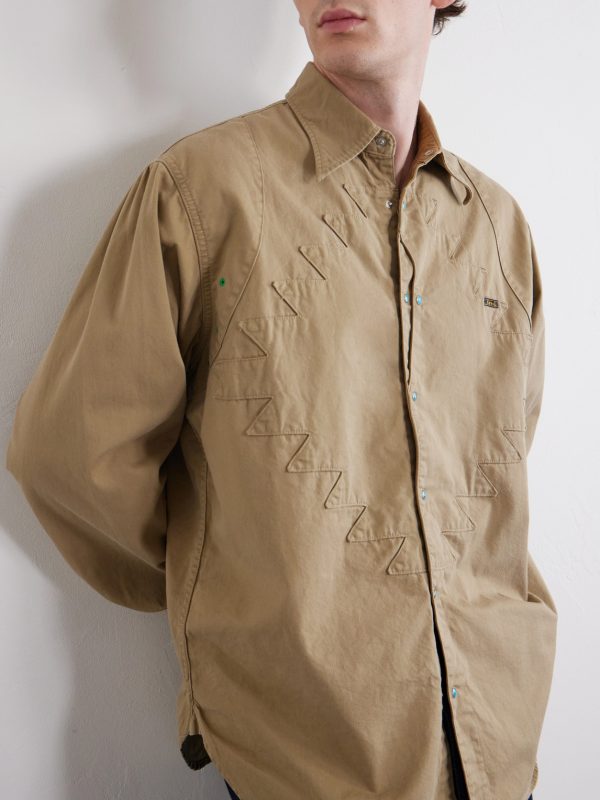 Thunderbird Panelled Cotton-Twill Shirt - CU Thunderbird Panelled Cotton-Twill Shirt - CU