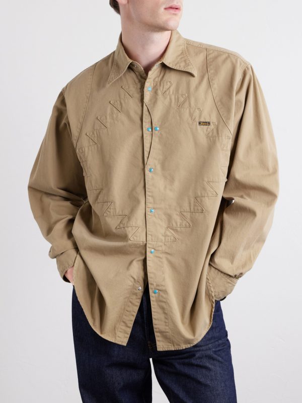 Thunderbird Panelled Cotton-Twill Shirt - FR Thunderbird Panelled Cotton-Twill Shirt - FR
