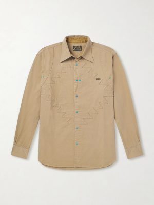 Thunderbird Panelled Cotton-Twill Shirt Thunderbird Panelled Cotton-Twill Shirt