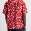 Camp-Collar Printed Woven Shirt - BK Camp-Collar Printed Woven Shirt - BK