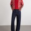 Camp-Collar Printed Woven Shirt - OU Camp-Collar Printed Woven Shirt - OU