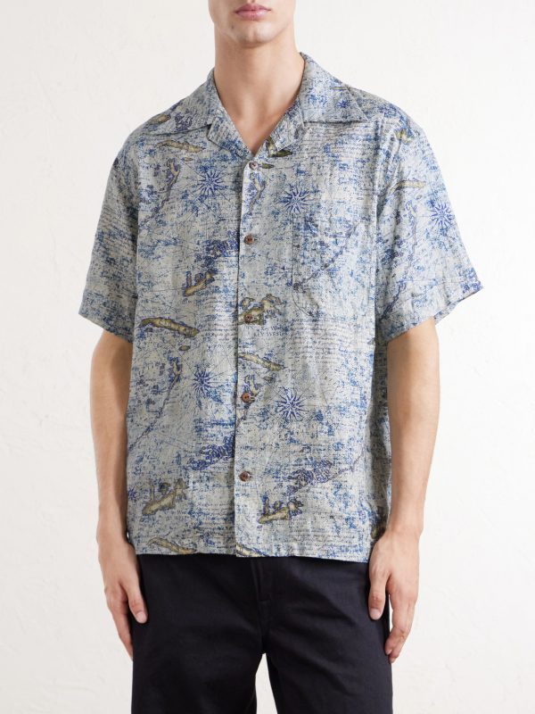 Key West Camp-Collar Printed Linen Shirt - FR Key West Camp-Collar Printed Linen Shirt - FR