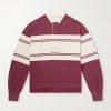 BIG Striped Cotton-Jersey Polo Shirt