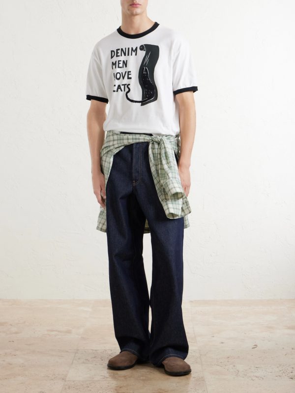 Embellished Printed Cotton-Jersey T-Shirt - OU Embellished Printed Cotton-Jersey T-Shirt - OU
