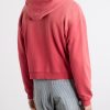 Distressed Cotton-Jersey Zip-Up Hoodie - BK