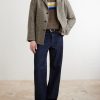 Peckish Rainbow Striped Cotton and Wool-Blend Sweater - OU